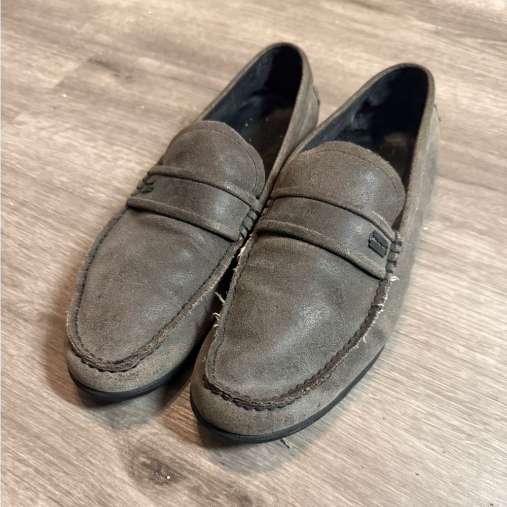 Gravis Dylan Rieder Suede Loafers Slip-On Raven Shoes Mens 10.5 Skate Taupe